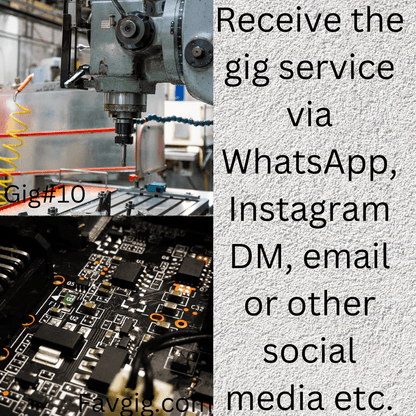Gig#10: We can help you find your specified tools, machinery or electronics.
