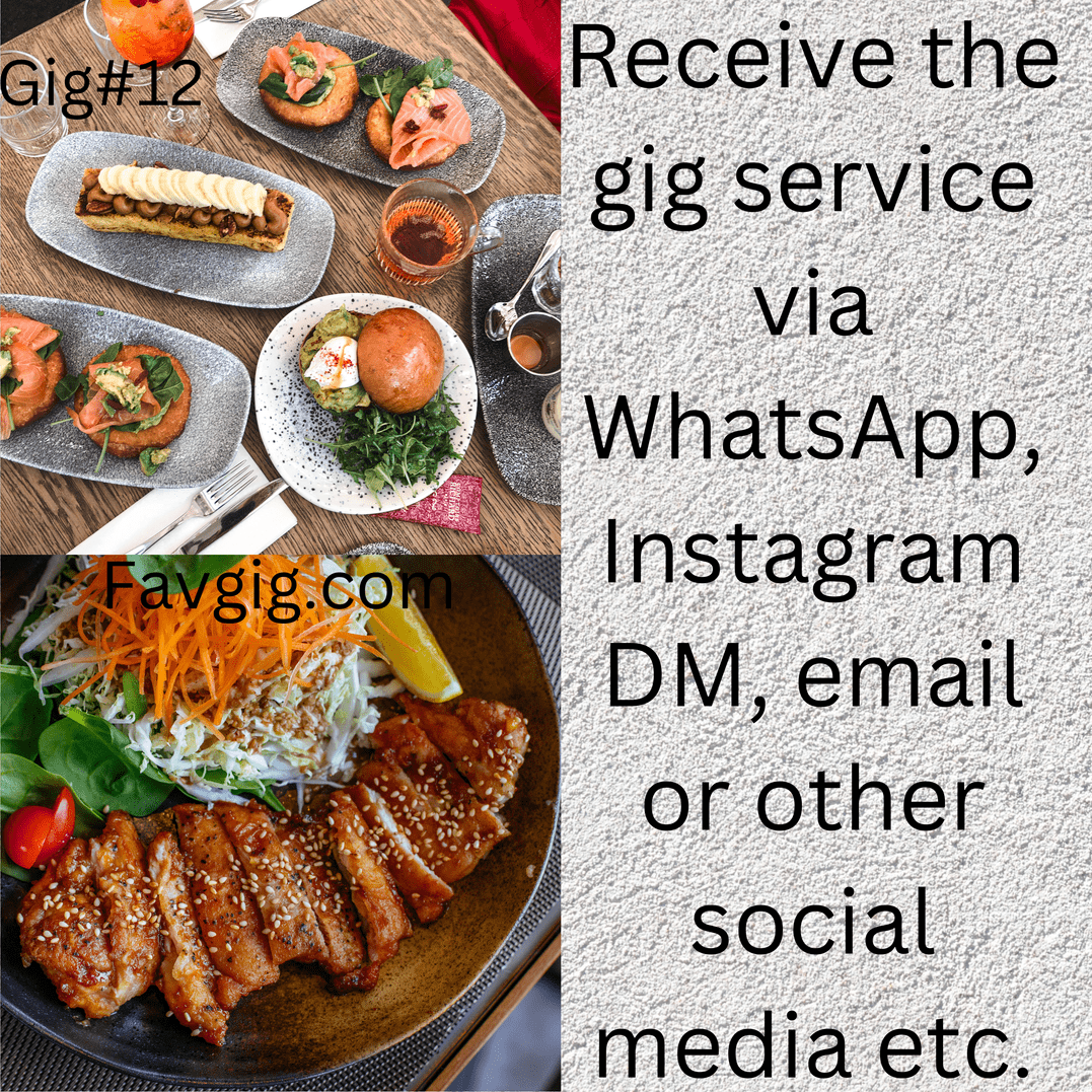 Gig#12: We can suggest you must-try and unique food combinations if you are a foodie.